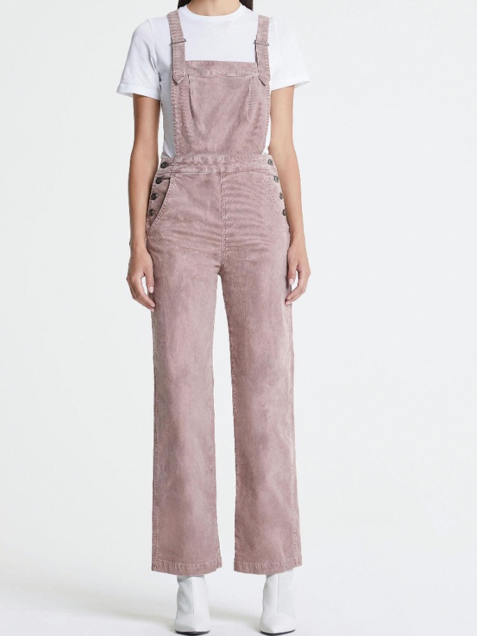 Ag Adriano Goldschmied Wisteria Corduroy Overalls Gwendolyn Size Small